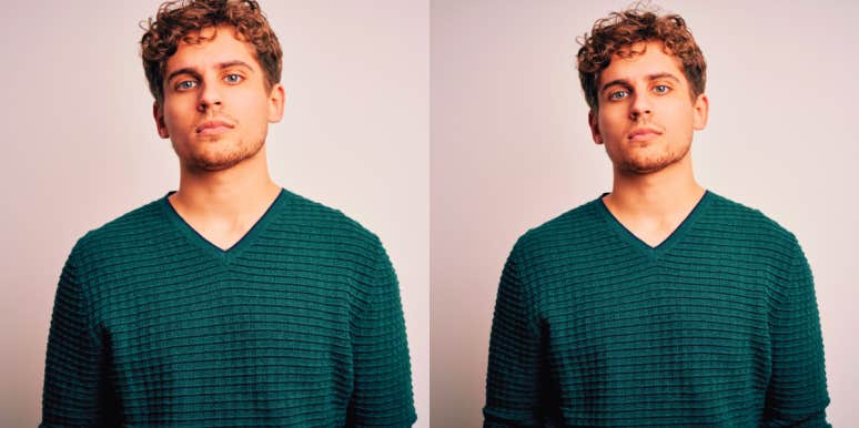 What It's Like to Love Men With Daddy Issues man wearing green sweater looking at the camera