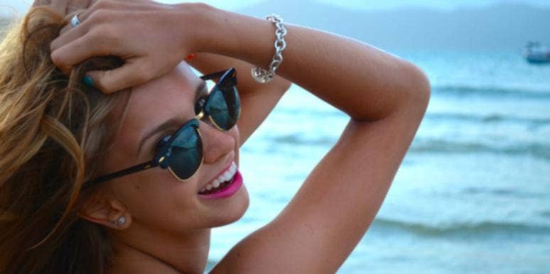 happy lady in sunglasses happy lady in sunglasses
