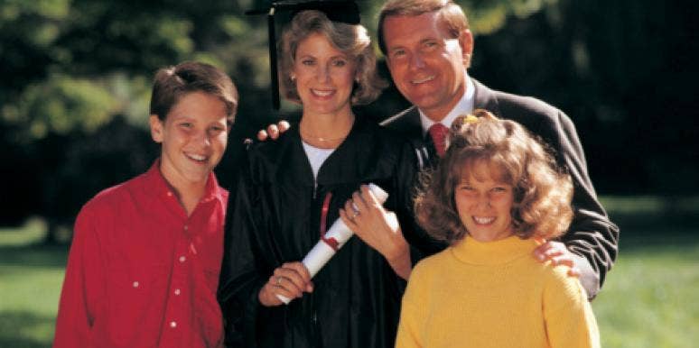 How To Survive College While Married With Children mom graduating