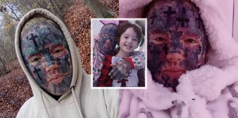 Woman Barred From Attending Children's Nativity Play Over Excessive Face Tattoos woman with face tattoos