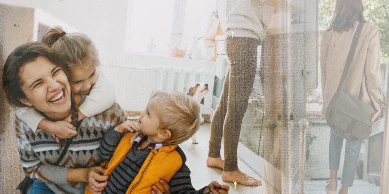 Woman leaving marriage and finding her kids and her are much happier
