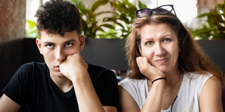 Woman Punishes Son For Stealing Husband's Bible Mom and teen son