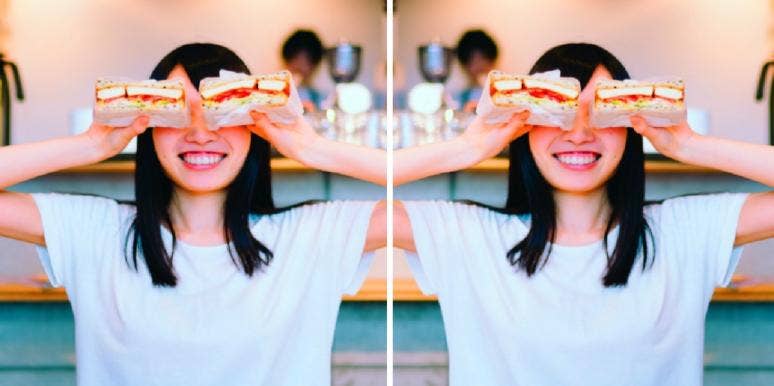 The Most Private Zodiac Signs Who Treasure Their Solitude woman holding sandwich halves above her eyes