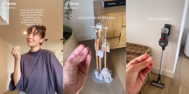 TikToker Who Bought Cleaning Set Toys For 2-Year-Old Son Defends Herself From Backlash Online TikTok cleaning supplies