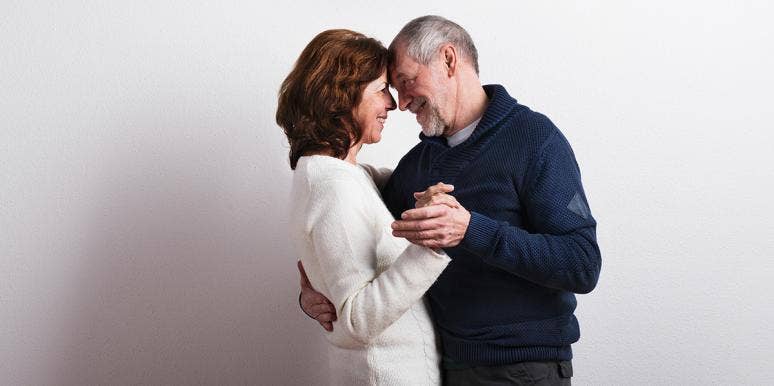 My Man-Dependent Cougar Mother Is 65 And Still On the Prowl couple holding each other