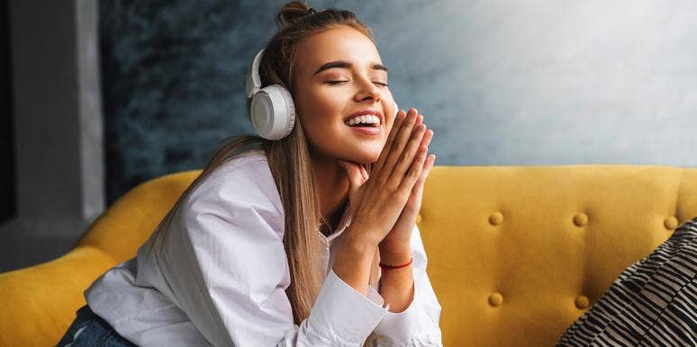 Science Says 'Don't Stop Me Now' By Queen Is The Most Feel-Good Song Ever Written woman with headphones