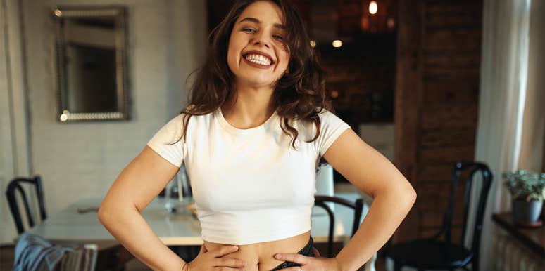 My Husband Gifted Me A Crop Top woman wearing crop top