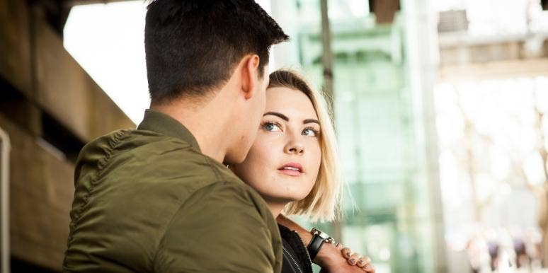 my inner child is coming out and it hurts woman looking at man seriously