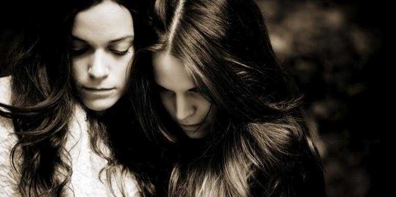 My Sister Hates My Mom And Uses My Childhood Abuse As A Tool For Her Anger siblings in black and white