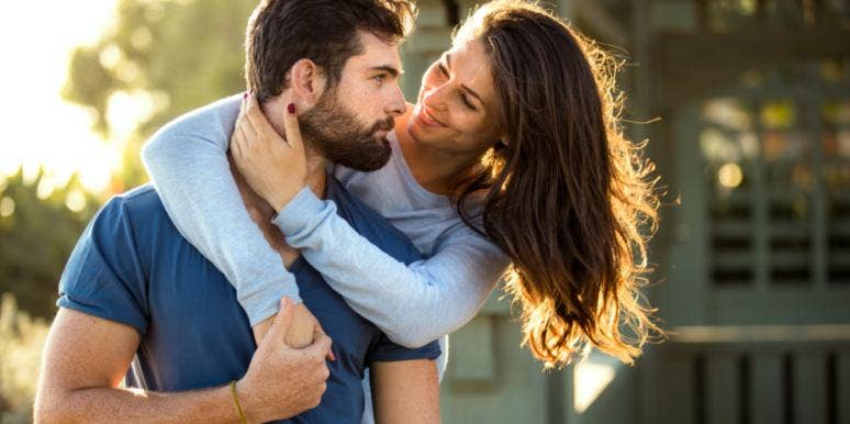 Personality Traits That Make Each Myers Briggs Personality Type Afraid Of Falling In Love couple hugging piggy back in love