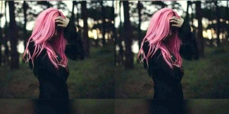 pink hair girl pink hair girl