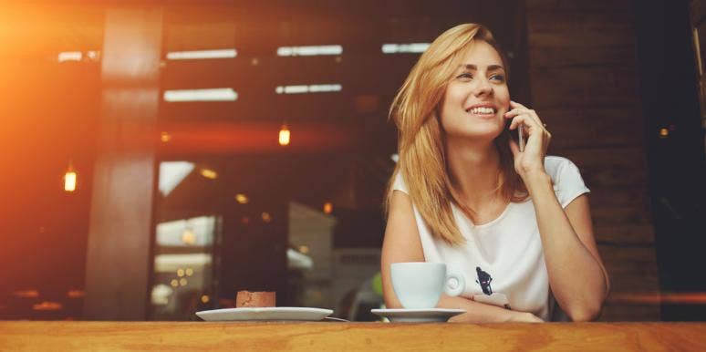 Yes, I'm Nice — But That Doesn't Mean I'm Weak woman on phone
