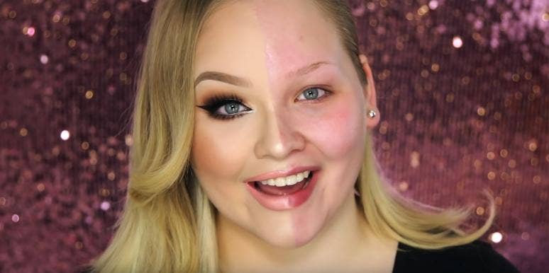 NikkieTutorials Paints Half Her Face To Show The Power Of Makeup NikkieTutorials Paints Half Her Face
