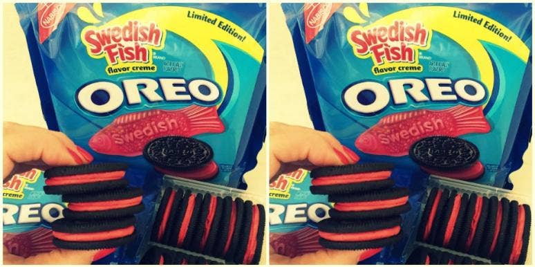 food swedish fish oreos food swedish fish oreos