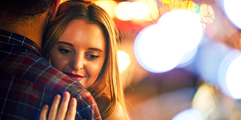 Other woman attracted Wistful woman on the dance floor with partner