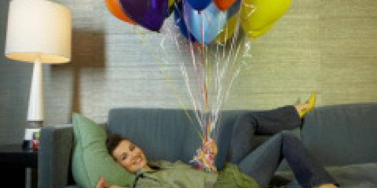 15 Signs You've Moved On From An Ex woman with balloons