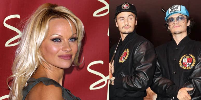 Why Pamela Anderson Wants Her Kids To Experiment With Drugs Pamela Anderson, Brandon Thomas Lee, Dylan Jagger Lee