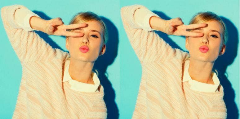 I'm An Independent Woman, But I Still Want To Be Pampered woman with peace sign in front of face