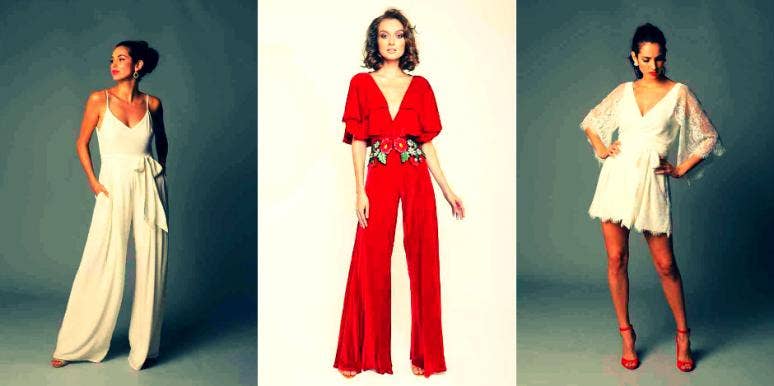 7 Of The Chicest Pantsuit Wedding Dresses 7 Of The Chicest Pantsuit Wedding Dresses