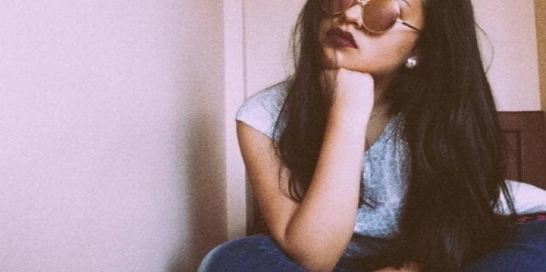My Ex-Boyfriend Tracked Me And Watched Me Sleep woman in shadow on phone