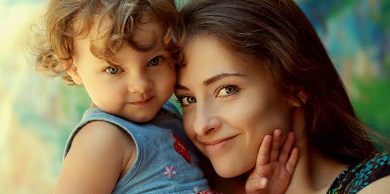 Parenting For Life Young mom with toddler closeup