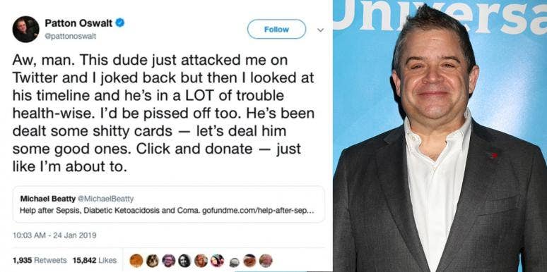 What Patton Oswalt's Twitter Exchange With Trump Supporter Michael Beatty Reveals About The Effectiveness Of Kindness What Patton Oswalt's Twitter Exchange With Trump Supporter Michael Beatty Reveals About The Effectiveness Of Kindness