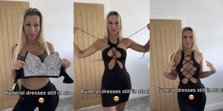TikTok Users Horrified By Model's 'Inappropriate' Dress She Says Is Perfect For Funerals Model, TikTok, dress