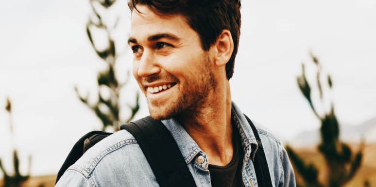 Why you aren't into the perfect guy handsom man hiking, looking over his shoulder