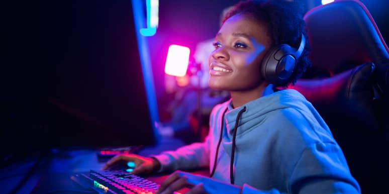 What Is Phantom Sense In VR & Why Does It Happen female gamer sitting at a computer