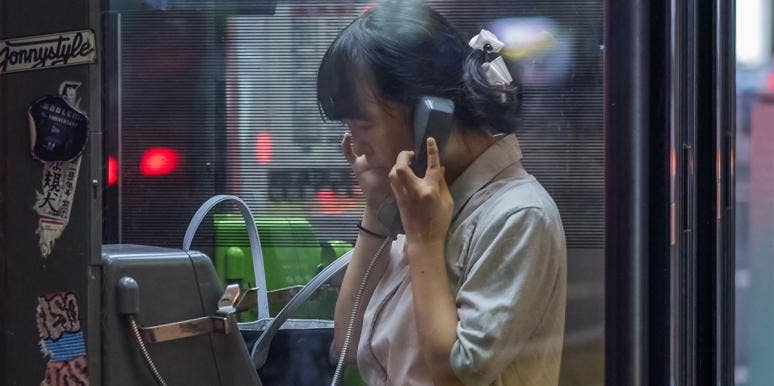 How The Phone Of The Wind Connects The Living & The Dead Girl in phone booth