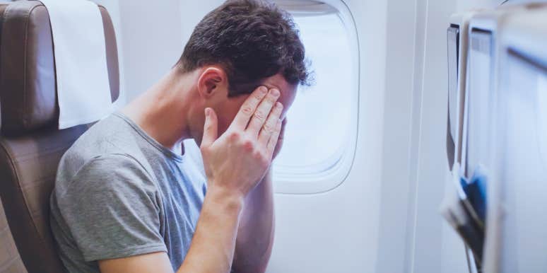 Man Refuses When 6'8" Plane Passenger Begs Him Not To Recline His Chair, Sparking Argument Mid-Flight Man on plane