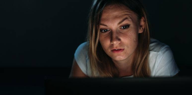 I Posed Online As A Male Incel — And Yes, It Was Disturbing woman on laptop at night
