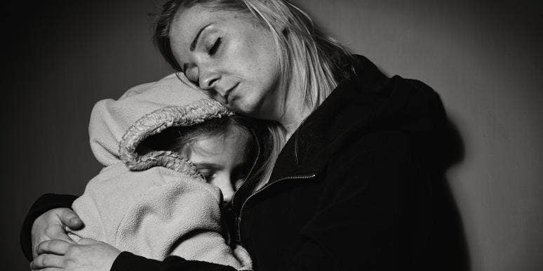 What It's Like To Be A Mom On Welfare At Christmas mom holding child