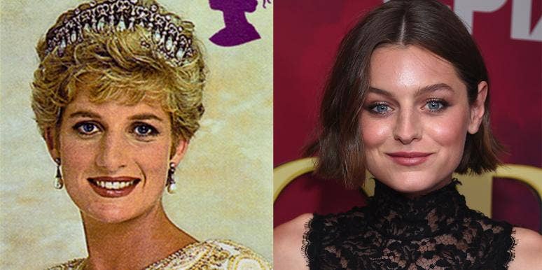 Princess Diana and Emma Corrin Princess Diana and Emma Corrin
