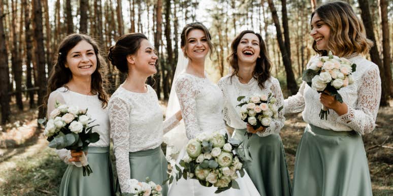 Why A Professional Bridesmaid Refused To Be In Her 5 Friends' Weddings Bride with her bridesmaids