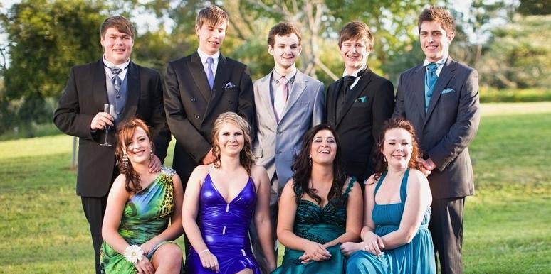 photo of prom group