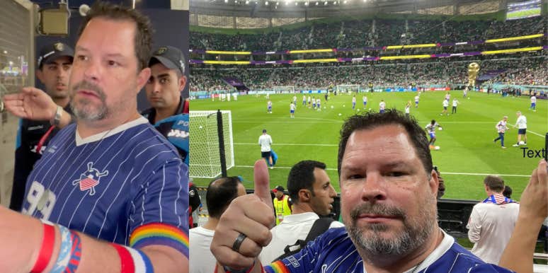 Fan With Rainbow Armband Thrown Out of Qatar World Cup Match USA World Cup Fan Brian Davis
