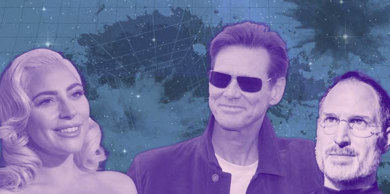 Quantum Entanglement & How Lady Gaga, Jim Carrey, and Steve Jobs Used This Force to Make Their Mark portraits of lady gaga, jim carrey, and steve jobs