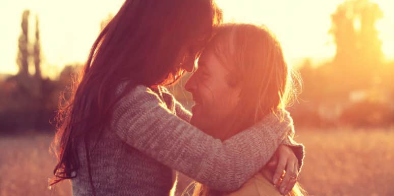 couple hugging