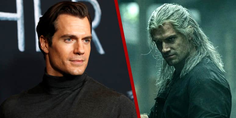 Henry Cavill and his character from 'The Witcher'