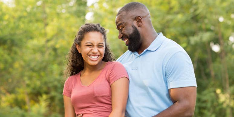 Woman Accuses Her Fiancé's Daughter Of Using Her Illness To 'Manipulate' Him father and his daughter smiling