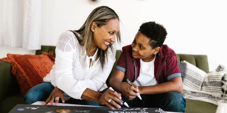 Teen Tells Mom 'Life Would Be Better' Without Her So She Granted Him His Wish Mother and teen son drawing together