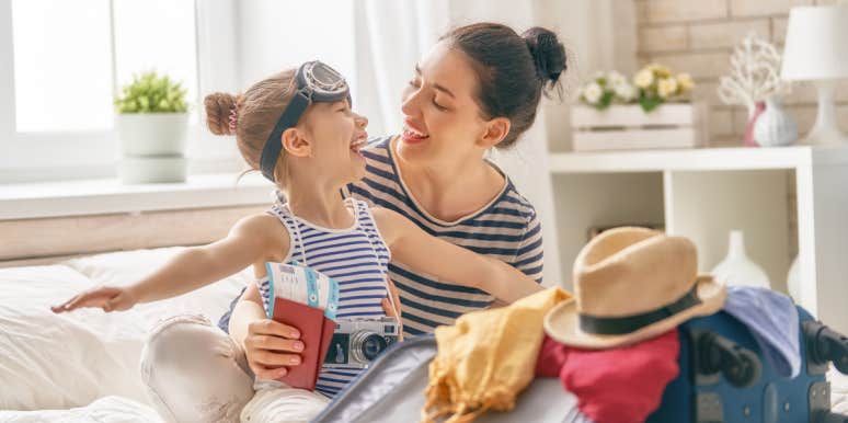 Woman Asks If She's Wrong For Refusing To Take Niece On Day Trip With Daughter Woman and little girl packing for trip