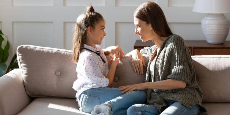 Say This Not That To Raise Smart Kids Who Can Think For Themselves mom talking to daughter
