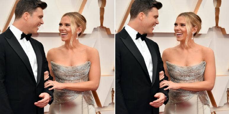 Is Scarlett Johansson Pregnant With Colin Jost's Baby? Oscars Red Carpet Dress Sparks Rumors