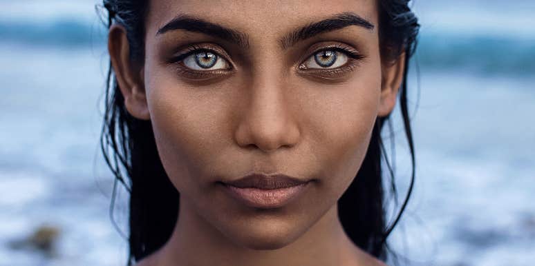 To Women: I'd Rather See You Completely Naked (No, Not Like That)p woman with green eyes, no makeup