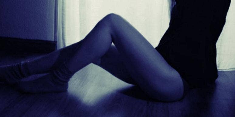 girl sitting on floor girl sitting on floor