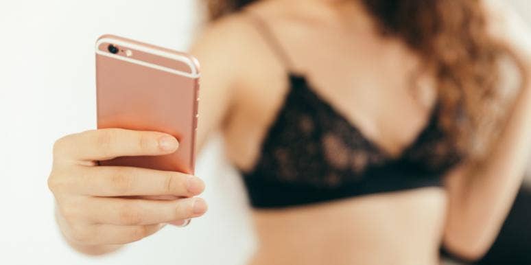 I Sexted One Time And It Almost Ruined My Life woman taking nude with her photo