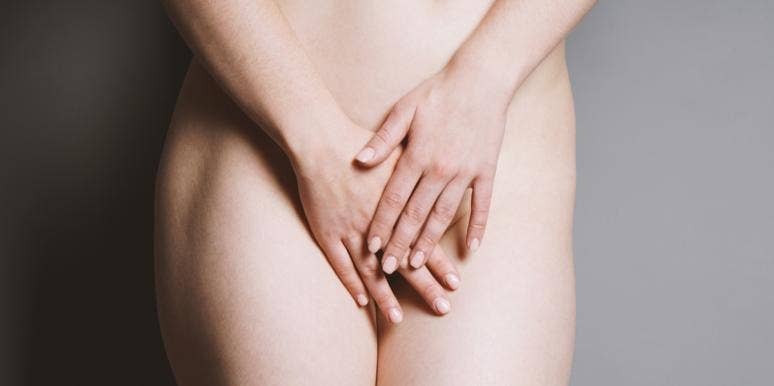 Whether Or Not I Shave 'Down There' Is No One's Business But Mine woman covering herself