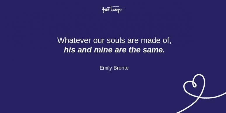 Emily Bronte short love quote